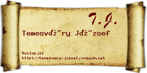 Temesváry József névjegykártya