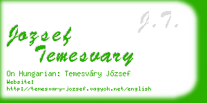 jozsef temesvary business card