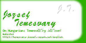 jozsef temesvary business card